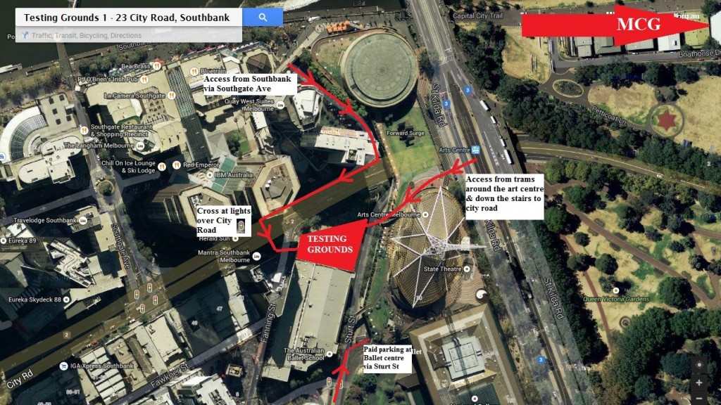 Map to Testing Grounds12