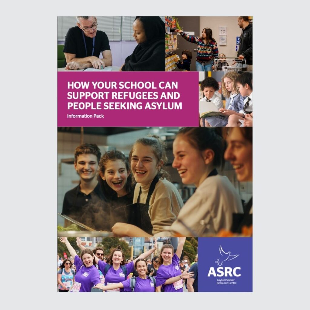 schools brochure about how schools can fundraise for the ASRC