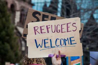 Advocacy Refugees are welcome photo at protest