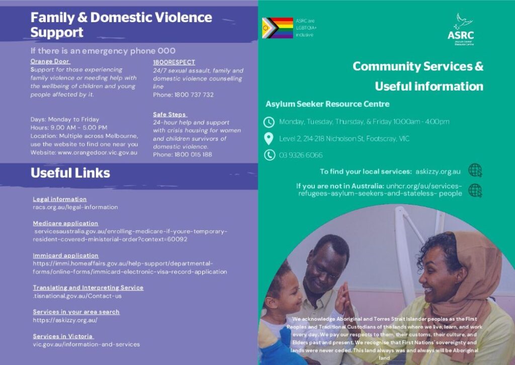Community Services brochure
