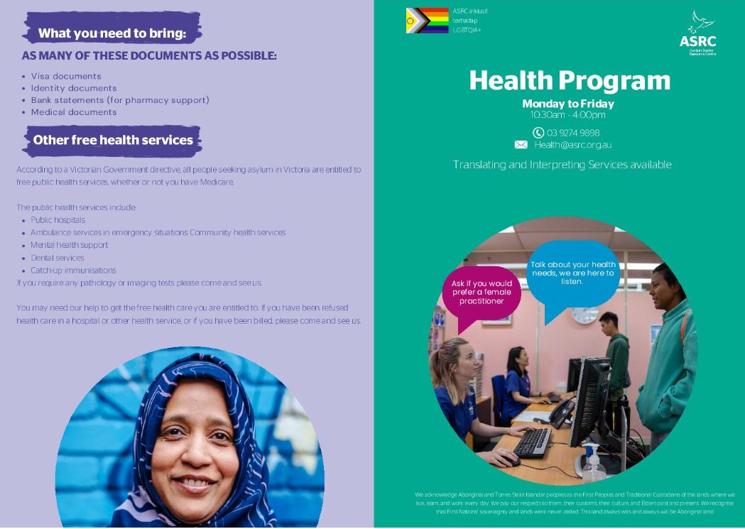 GET HELP - Information for people seeking asylum - Brochures